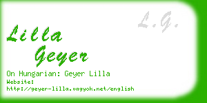 lilla geyer business card